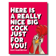 Nice Big Cock Valentine's Day Card
